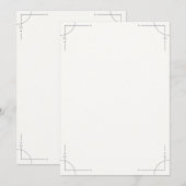 Minimalist Geometric Save the Date (Voorkant / Achterkant)