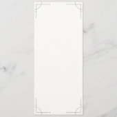 Minimalist Geometric Wedding Program Programmakaart (Voorkant)