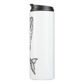 Minimalist Geometric Whale Thermal Tumbler Thermosbeker (Geroteerd rechts)
