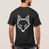 Minimalist Geometric Wolf Head T-shirt (Achterkant)