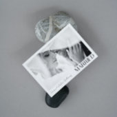 Minimalist getrouwd 2 fotoscript QR code bruiloft Aankondiging