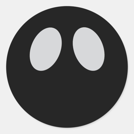  Minimalist Ghost Face Halloween Sticker (Voorkant)