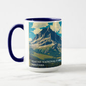Minimalist Glacier National Park Peak Custom Mok (Links)