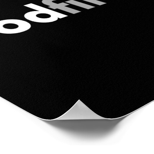 Minimalist God First Simple Christian  Poster (Hoek)