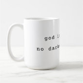 Minimalist God is Light Coffee Mug Koffiemok (Links)