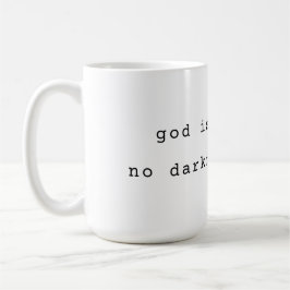 Minimalist God is Light Coffee Mug Koffiemok
