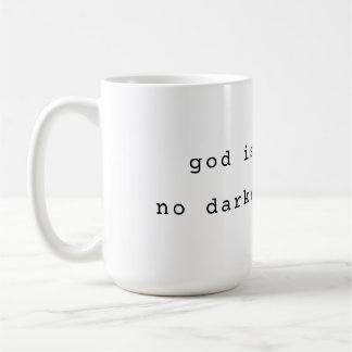 Minimalist God is Light Coffee Mug Koffiemok