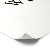 Minimalist Gold Botanical Quote Print Poster (Hoek)