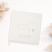 Minimalist Gold Foil Wedding Guest Book Gastenboek