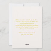 Minimalist Gold Geometric Arch Eid Mubarak Card Feestdagenkaart (Achterkant)
