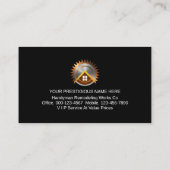 Minimalist Gold Handyman Signage Frame Visitekaartje (Achterkant)