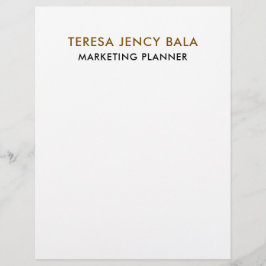 Minimalist Gold Professional Elegant letterhead Briefhoofd