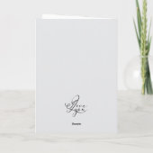 Minimalist Gold Rose Heart Photo Collage Custom Kaart (Achterkant)