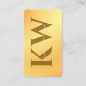 Minimalist Gold Visitekaartje – Aangepaste naam (Voorkant)