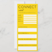 Minimalist Golden Church Connection Card Kaart (Achterkant)