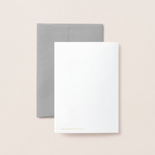 Minimalist golden foil Christmas Folie Kaarten (Met envelop)