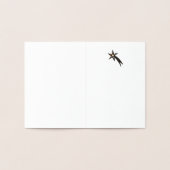 Minimalist golden foil Christmas Folie Kaarten (Binnen)