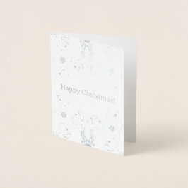 Minimalist golden foil Christmas Folie Kaarten