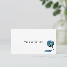Minimalist Golf Coach Academy Metallic Blue
