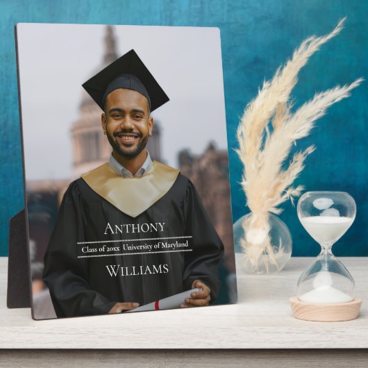 Minimalist Graduation Keepsake Photo Fotoplaat (Zijkant)