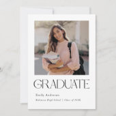 Minimalist Graduation Photo Aankondiging (Voorkant)