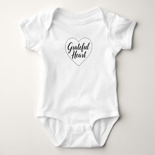 Minimalist "Grateful Heart" Quote Romper (Voorkant)