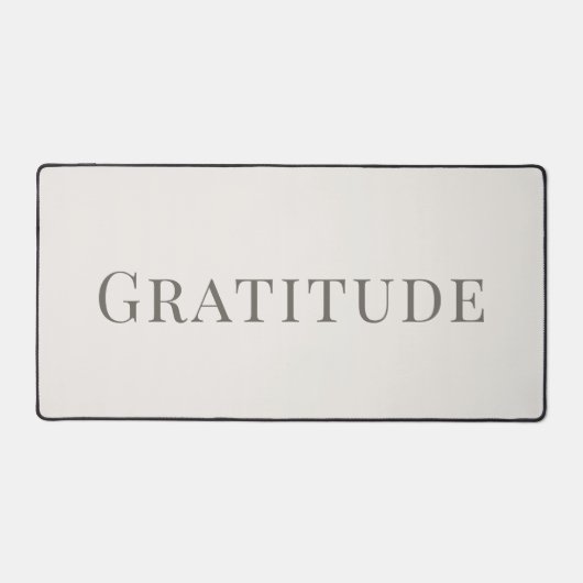 Minimalist Gratitude – Calm Typography Design Bureaumat (Voorkant)
