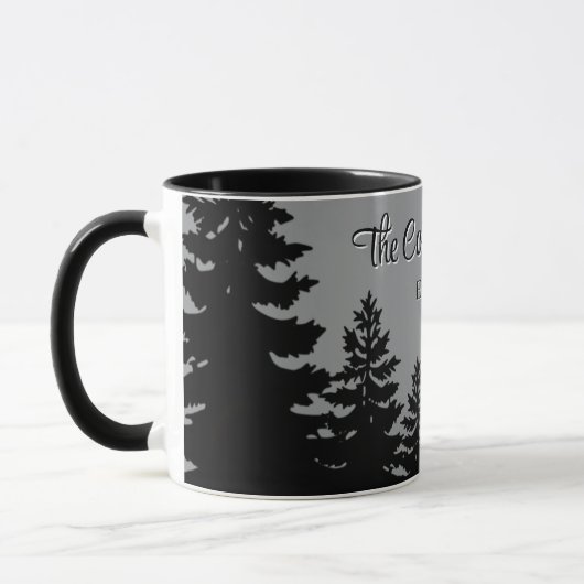 Minimalist gray black pine tree silhouette     mok (Links)