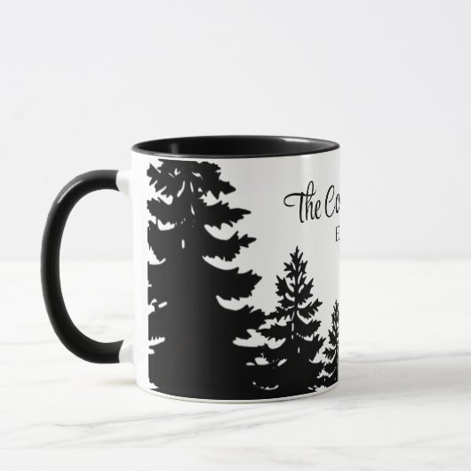 Minimalist gray black pine tree silhouette     mok (Links)