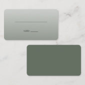 Minimalist Gray Line Divider Plaatskaartje (Voorkant / Achterkant)