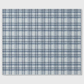 Minimalist Gray & Silver Winter Plaid Cadeaupapier (Vlak)