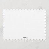 Minimalist Green Bows Blessing Christmas Kaart (Achterkant)