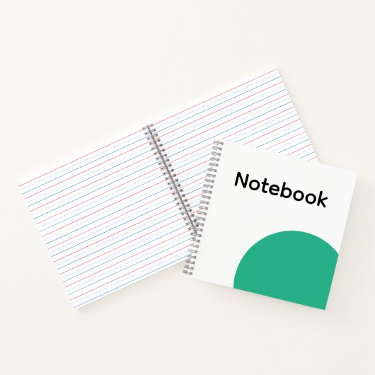 Minimalist Green Circle Notebook  Notitieboek (Binnen)