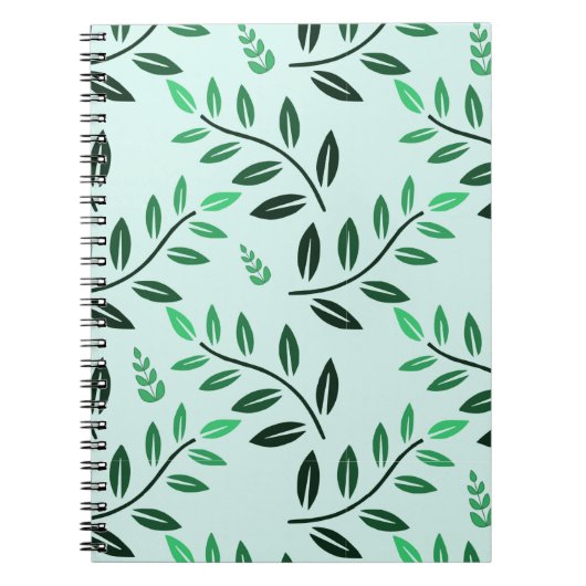 Minimalist Green Foliage Journal Botanical Nature Notitieboek (Voorkant)