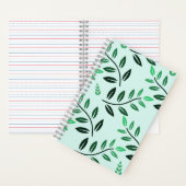 Minimalist Green Foliage Journal Botanical Nature Notitieboek (Binnen)
