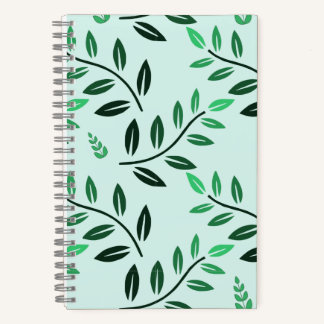 Minimalist Green Foliage Journal Botanical Nature Notitieboek