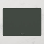 Minimalist Green Gold Merry Christmas Handwriting  Kaart (Achterkant)