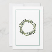 Minimalist|Green Peace on Earth Christmas Card Kaart (Achterkant)