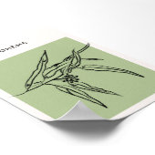 Minimalist Green Poster with Leaves (Hoek)