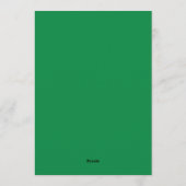 Minimalist Green Stripes St. Patrick's Day Photo Feestdagenkaart (Achterkant)