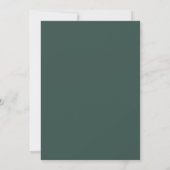 Minimalist green wedding ring  kaart (Achterkant)