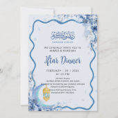 Minimalist Greenery Moon Ramadan Iftar Invitation Kaart (Voorkant)