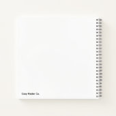 Minimalist Grey Circle Notebook Notitieboek (Achterkant)