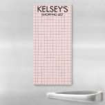 MINIMALIST GRID Meal Plan Grocery Shopping List Magnetisch Notitieblok<br><div class="desc">Maak uw boodschappenlijstjes in stijl met dit aanpasbare boodschappenboodschapper of maaltijdplannend notitieblok. Voeg douanetekst toe om uw behoeften aan te passen. De hand getrokken lijnen maken een leuk net en maken het gemakkelijk om op de lijst te schrijven maar u kunt hen schrappen als u houdt van. Bekijk mijn winkel...</div>