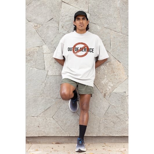Minimalist Grunge Out of Service Graphic Tee |  T-shirt