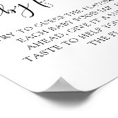 Minimalist Guess the Baby Food Baby shower Game Poster (Hoek)