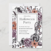 Minimalist Halloween Invitation For Business Party Kaart (Voorkant)