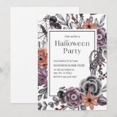 Minimalist Halloween Invitation For Business Party Kaart (Voorkant / Achterkant)