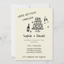 Minimalist Hand-Drawn Kaart