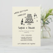 Minimalist Hand-Drawn Kaart (Staand voorkant)